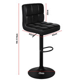 Hoxton Room Randolph Swivel Faux Leather Adjustable Barstools