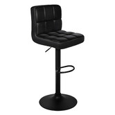 Hoxton Room Randolph Swivel Faux Leather Adjustable Barstools
