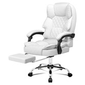 Hoxton Room Lauren PU Leather Executive Chair with Footrest