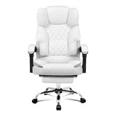 Hoxton Room Lauren PU Leather Executive Chair with Footrest