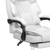 Hoxton Room Lauren PU Leather Executive Chair with Footrest
