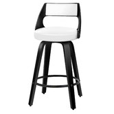 Hoxton Room 65cm Davian Faux Leather Swivel Bar Stools