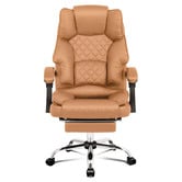 Hoxton Room Lauren PU Leather Executive Chair with Footrest