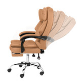 Hoxton Room Lauren PU Leather Executive Chair with Footrest