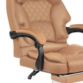 Hoxton Room Lauren PU Leather Executive Chair with Footrest
