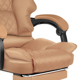 Hoxton Room Lauren PU Leather Executive Chair with Footrest
