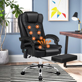 Hoxton Room Galini PU Leather Heated Massage Office Chair