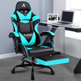 Hoxton Room Darius Faux Leather Gaming Chair with Lumbar Massage