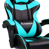 Hoxton Room Darius Faux Leather Gaming Chair with Lumbar Massage