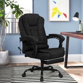 Hoxton Room Blaese Faux Linen Massage Executive Chair