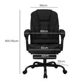 Hoxton Room Blaese Faux Linen Massage Executive Chair