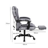 Hoxton Room Blaese Faux Linen Massage Executive Chair