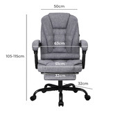Hoxton Room Blaese Faux Linen Massage Executive Chair
