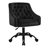 Hoxton Room Cassie Tufted Velvet Office Chair