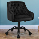 Hoxton Room Cassie Tufted Velvet Office Chair