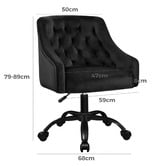 Hoxton Room Cassie Tufted Velvet Office Chair