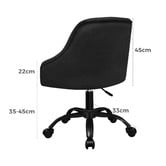 Hoxton Room Cassie Tufted Velvet Office Chair