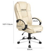 Hoxton Room Sanford Faux Leather Executive Chair