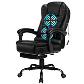 Hoxton Room Lincoln Faux Leather Massage Executive Chair with Footrest