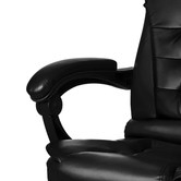 Hoxton Room Lincoln Faux Leather Massage Executive Chair with Footrest