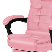 Hoxton Room Lincoln Faux Leather Massage Executive Chair with Footrest