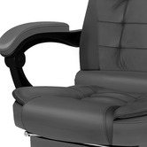 Hoxton Room Lincoln Faux Leather Massage Executive Chair with Footrest