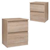 Hoxton Room Sabrina 2 Drawer Bedside Tables