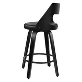 Hoxton Room 65cm Davian Faux Leather Swivel Bar Stools