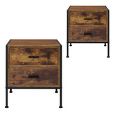 Hoxton Room Viktor 2 Drawer Bedside Tables