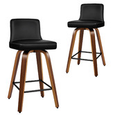 Hoxton Room 65cm Norris Faux Leather Swivel Barstools