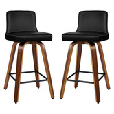 Hoxton Room 65cm Norris Faux Leather Swivel Barstools