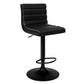 Hoxton Room Black Tristan Faux Leather Adjustable Barstools