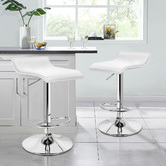 Hoxton Room Carlos Faux Leather Adjustable Barstools