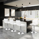 Hoxton Room Tristan Faux Leather Adjustable Barstools