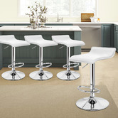 Hoxton Room Carlos Faux Leather Adjustable Barstools
