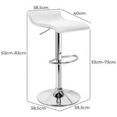 Hoxton Room Carlos Faux Leather Adjustable Barstools