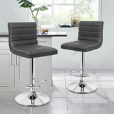 Hoxton Room Tristan Faux Leather Adjustable Barstools