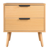 Hoxton Room Sebastian 2 Drawer Bedside Table