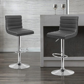 Hoxton Room Tristan Faux Leather Adjustable Barstools