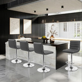 Hoxton Room Tristan Faux Leather Adjustable Barstools