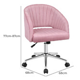 Hoxton Room Miranda Velvet Office Chair
