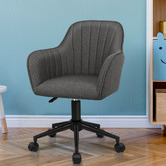 Hoxton Room Mathias Linen Office Chair