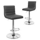 Hoxton Room Tristan Faux Leather Adjustable Barstools