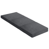 Hoxton Room Dark Grey Celine Portable Single Foldable Mattress