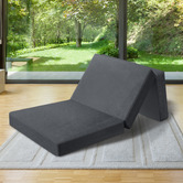 Hoxton Room Dark Grey Celine Portable Single Foldable Mattress