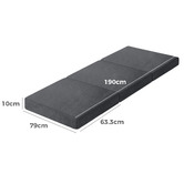 Hoxton Room Dark Grey Celine Portable Single Foldable Mattress
