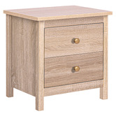 Hoxton Room Geoffrey 2 Drawer Bedside Table