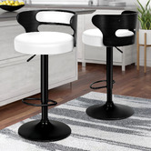 Hoxton Room Ackley Faux Leather Adjustable Barstools