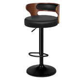 Hoxton Room Brown Ackley Faux Leather Adjustable Barstools