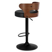 Hoxton Room Brown Ackley Faux Leather Adjustable Barstools